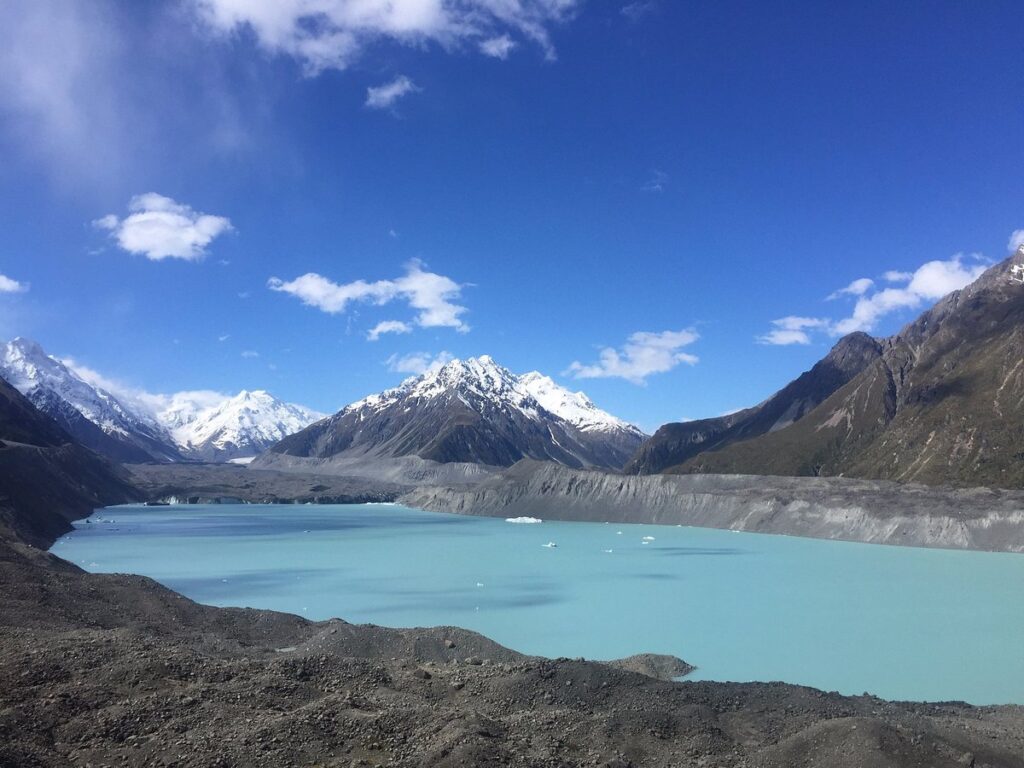 塔斯曼冰川湖边步道